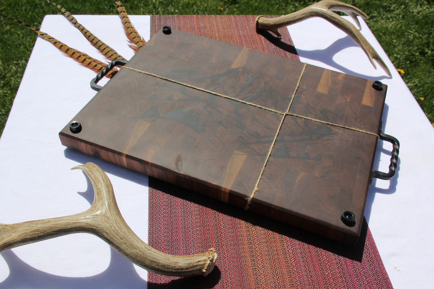 Hybrid Walnut Butcher Block/Serving Tray