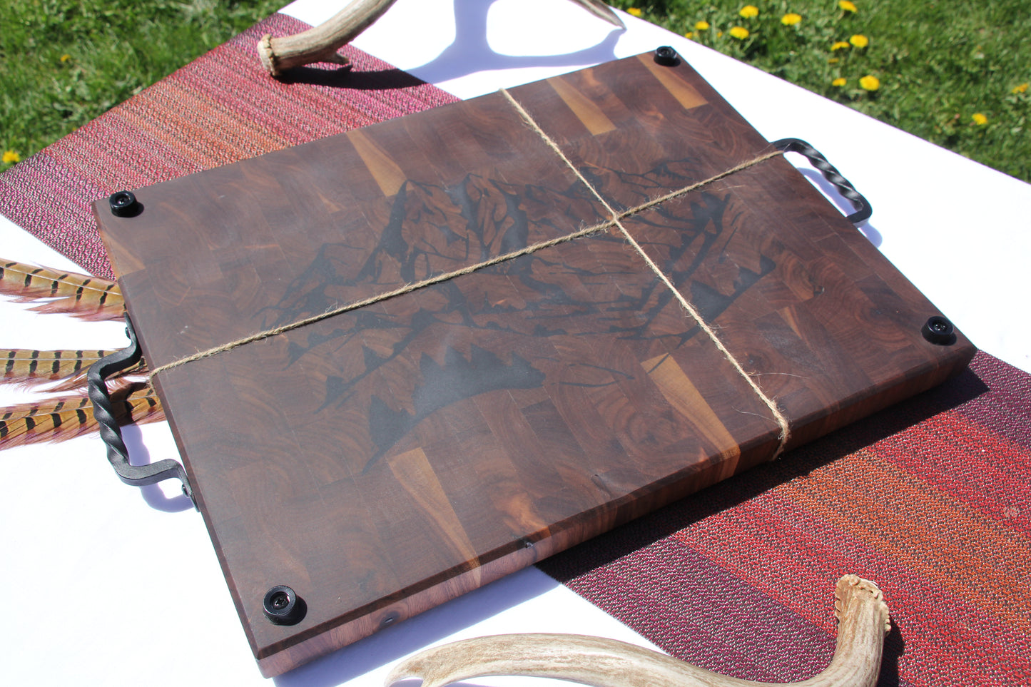 Hybrid Walnut Butcher Block/Serving Tray