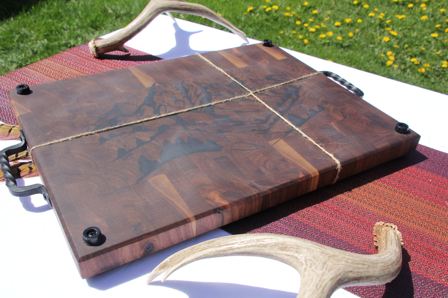 Hybrid Walnut Butcher Block/Serving Tray