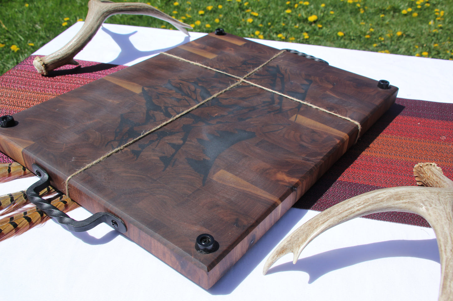 Hybrid Walnut Butcher Block/Serving Tray
