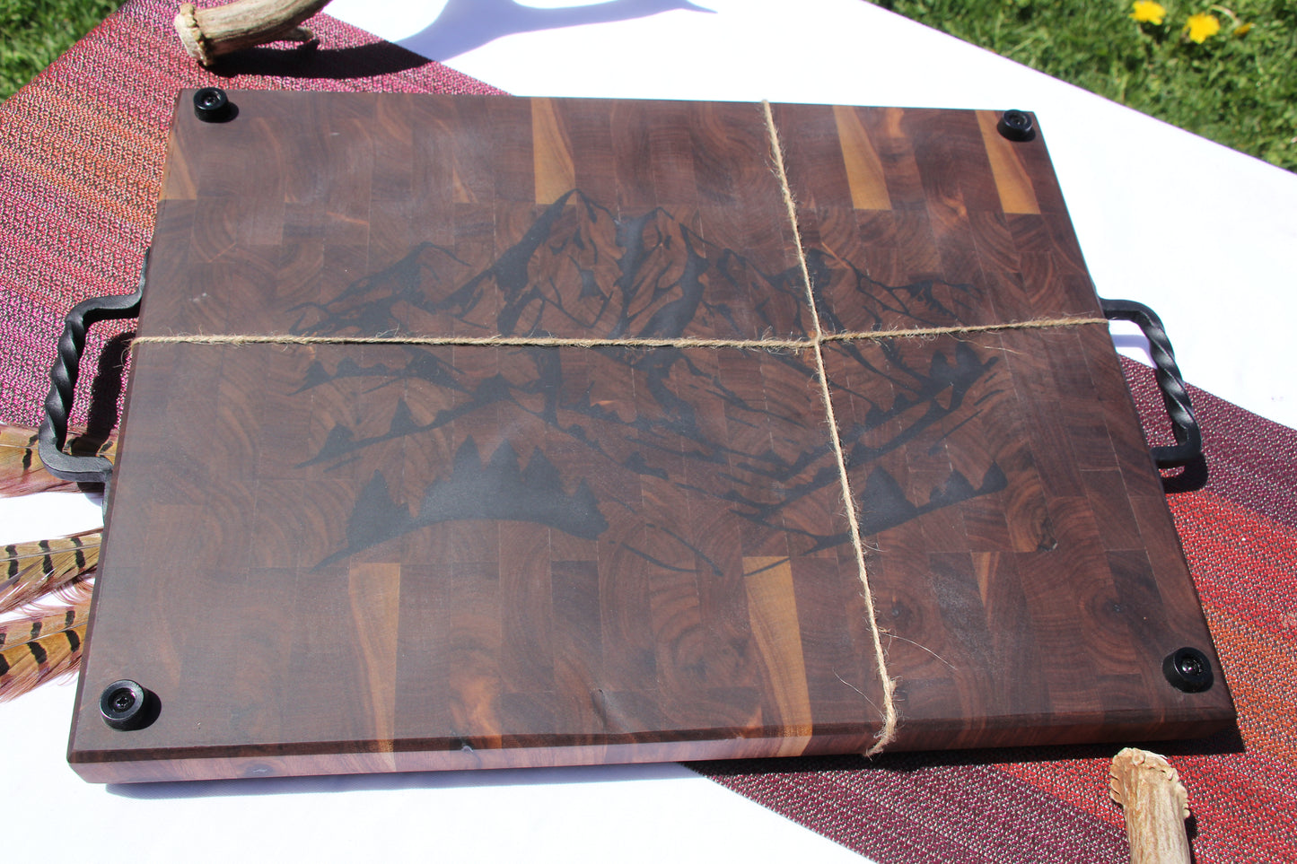 Hybrid Walnut Butcher Block/Serving Tray