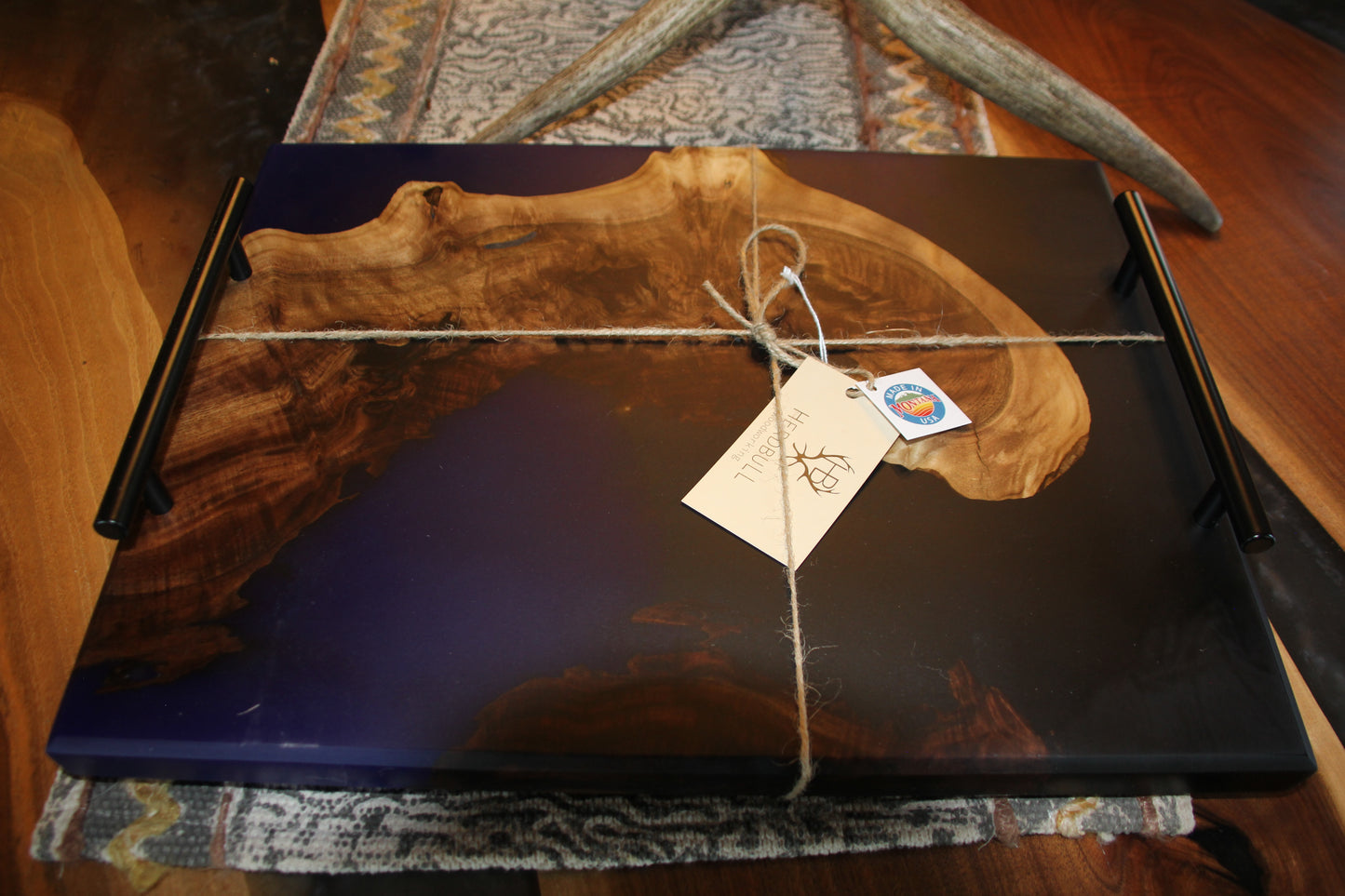 Walnut Burl Epoxy Serving Tray