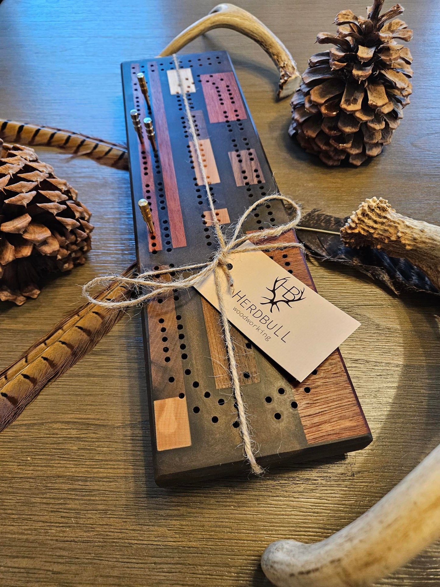 Hardwood Cribbage Board