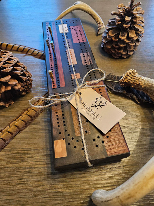 Hardwood Cribbage Board