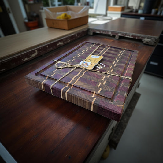 Walnut/Maple/Red Heart Butcher Block