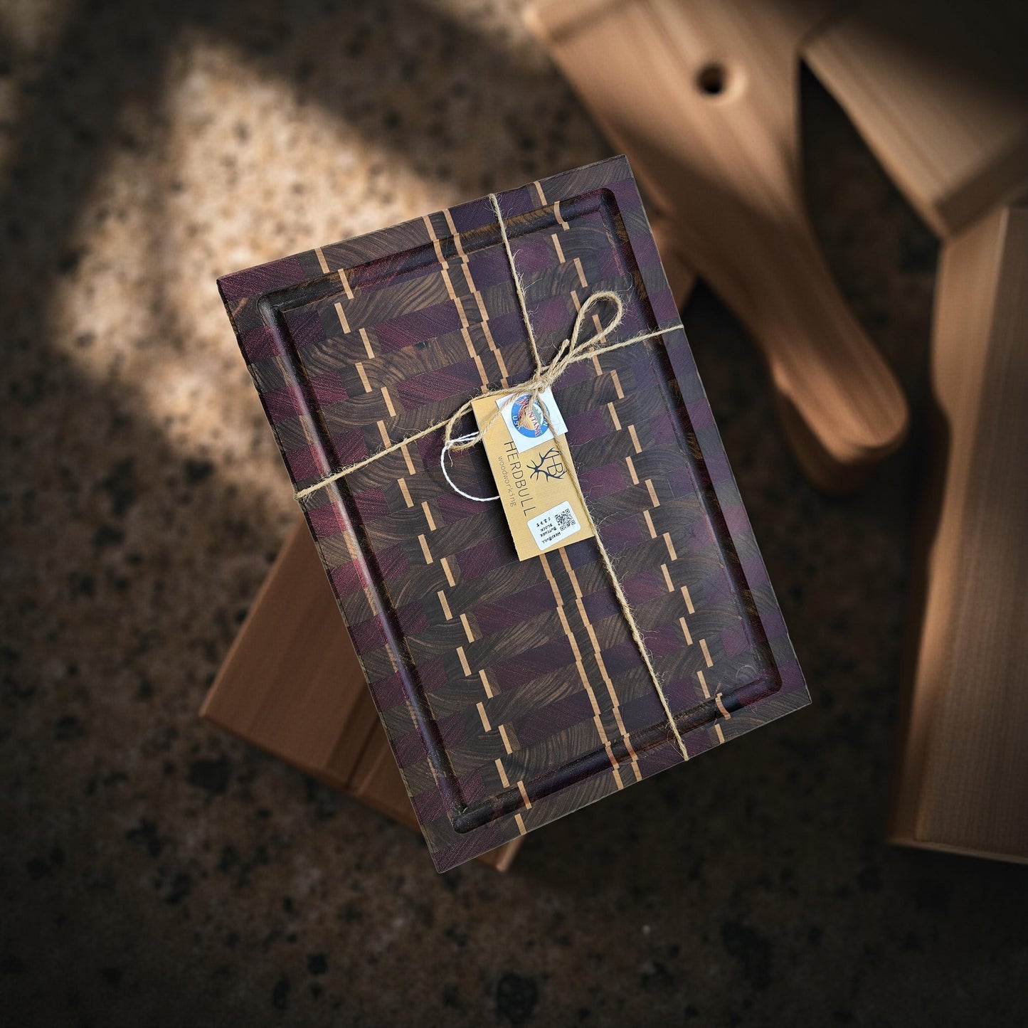 Walnut/Maple/Red Heart Butcher Block