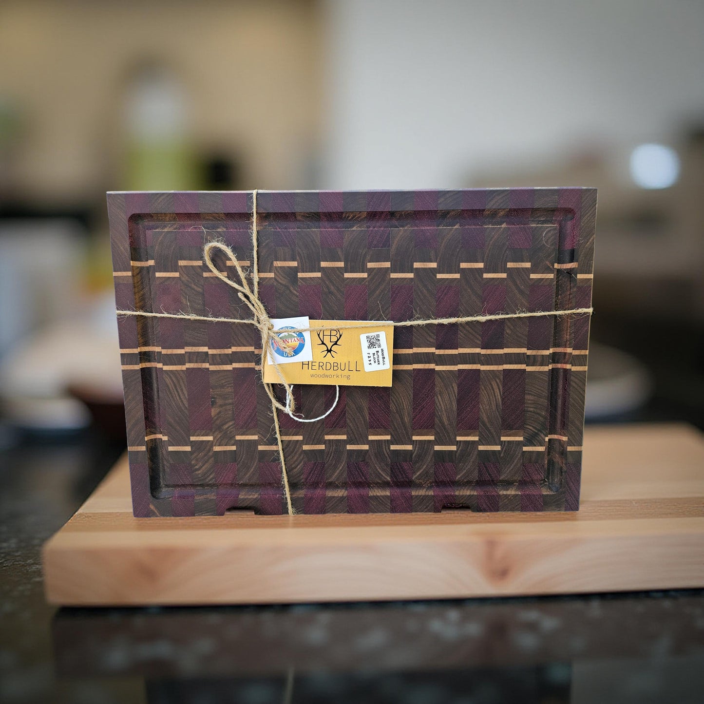 Walnut/Maple/Red Heart Butcher Block