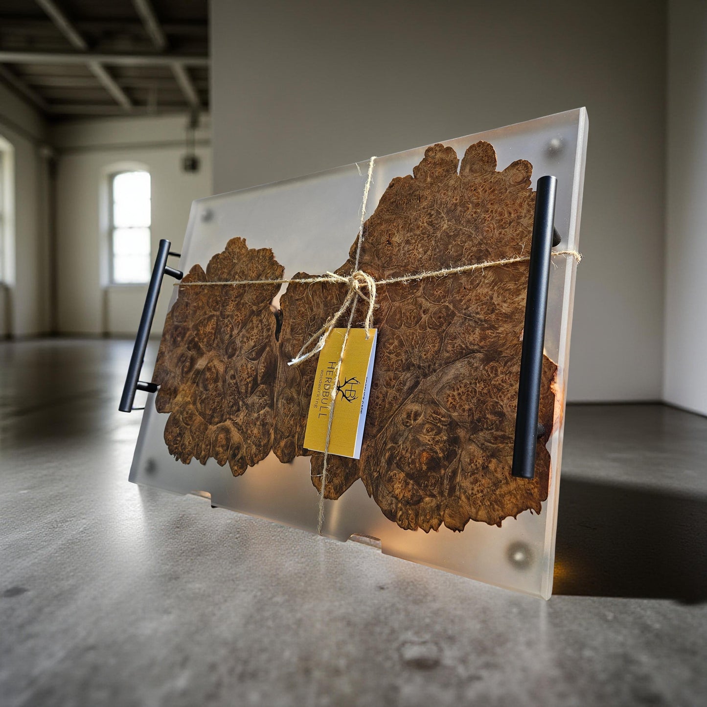 Maple Burl Epoxy Serving Tray