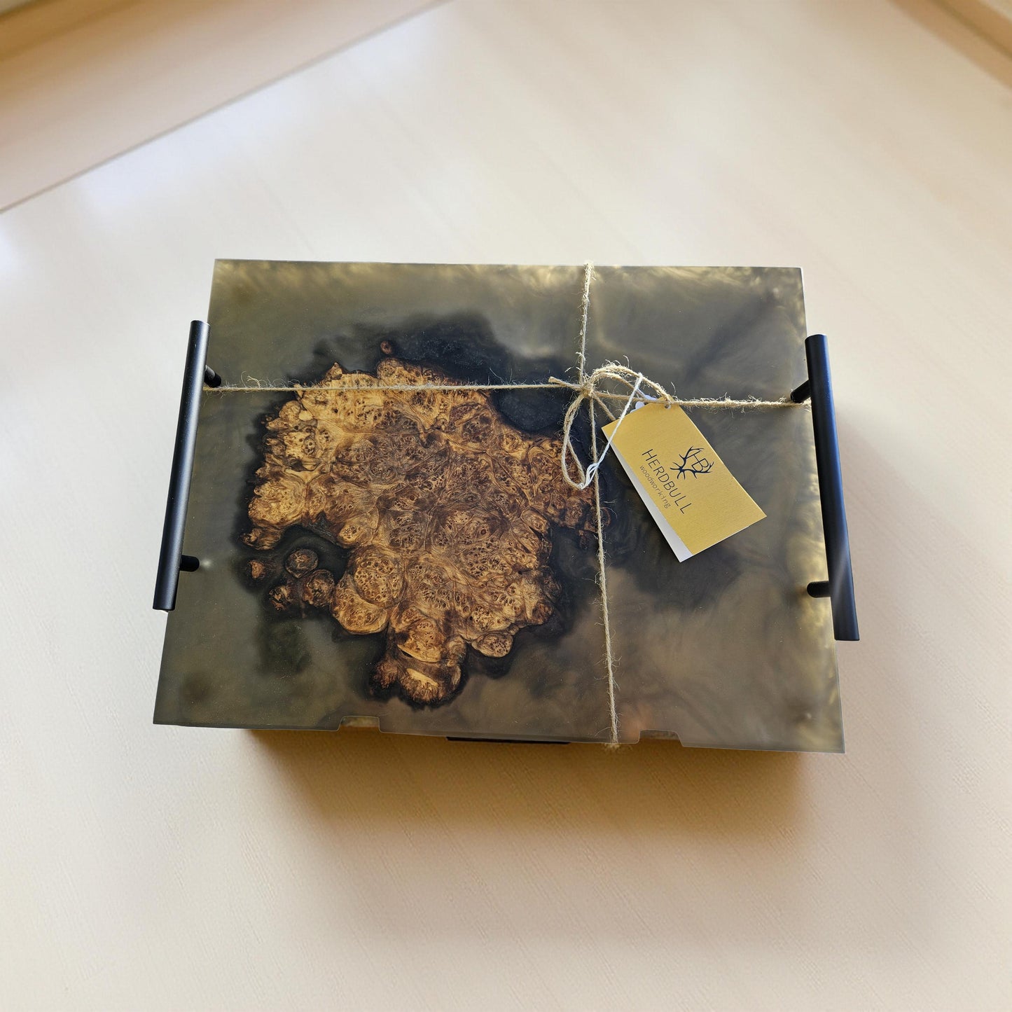 Maple Burl Epoxy Serving Tray