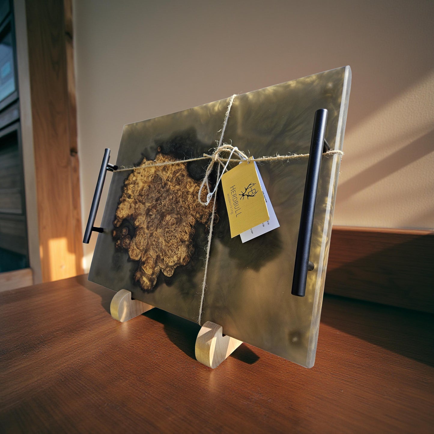 Maple Burl Epoxy Serving Tray