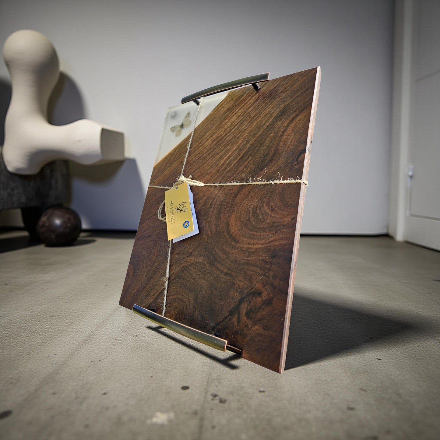 Black Walnut Butterfly Serving Tray