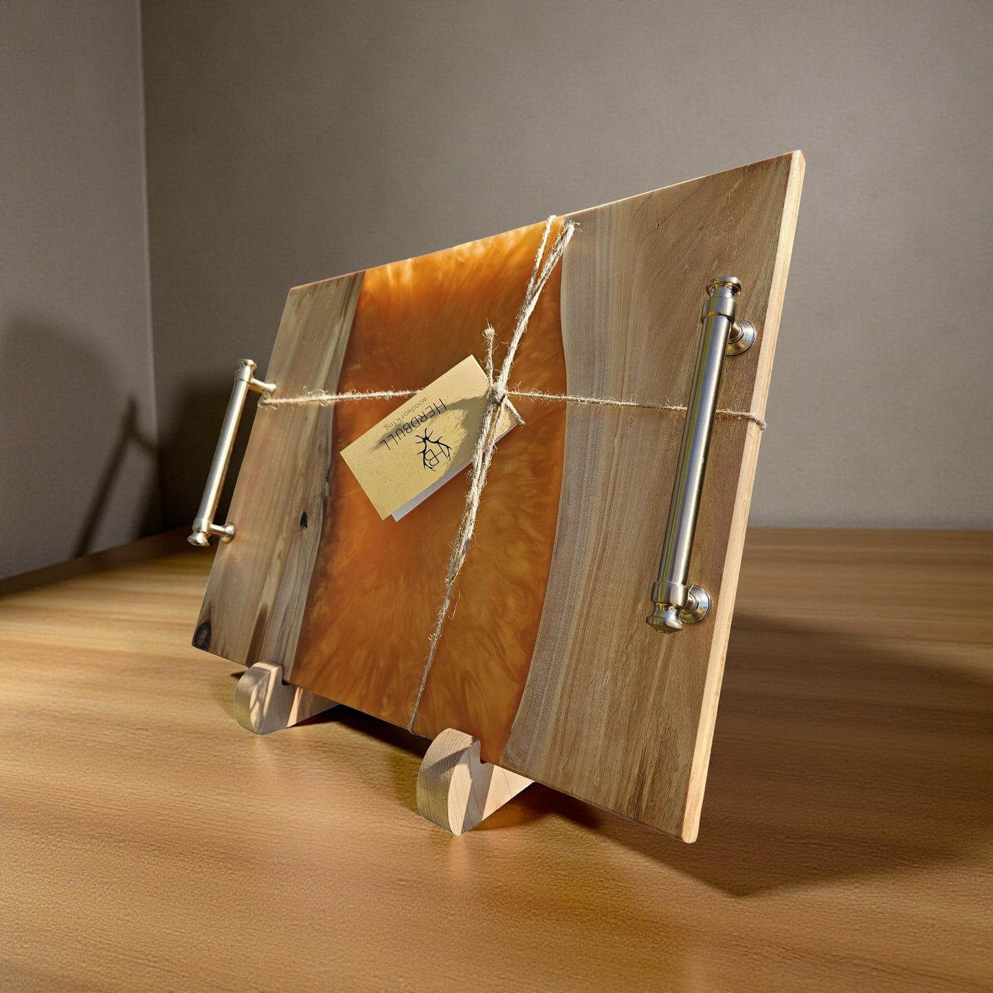 Willow Orange Epoxy Serving Tray